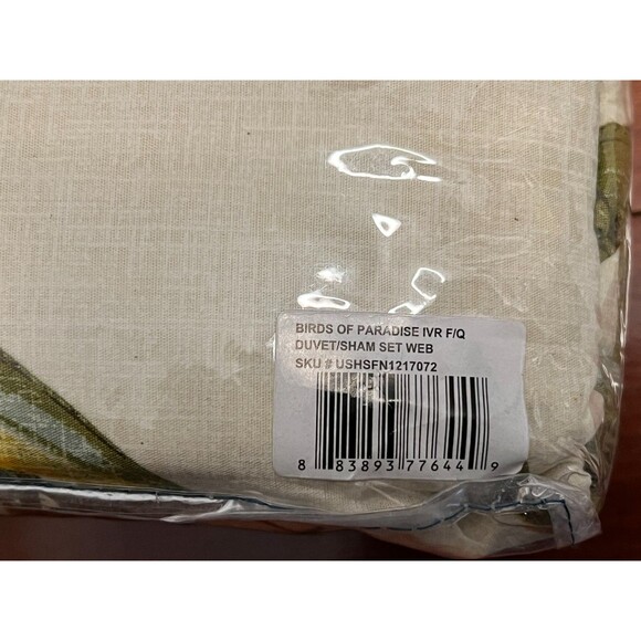 TOMMY BAHAMA Birds Of Paradise 3pc Cotton Duvet Cover Set Full/Queen NIP - Picture 6 of 8